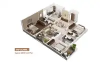 1 BHK Floor plan